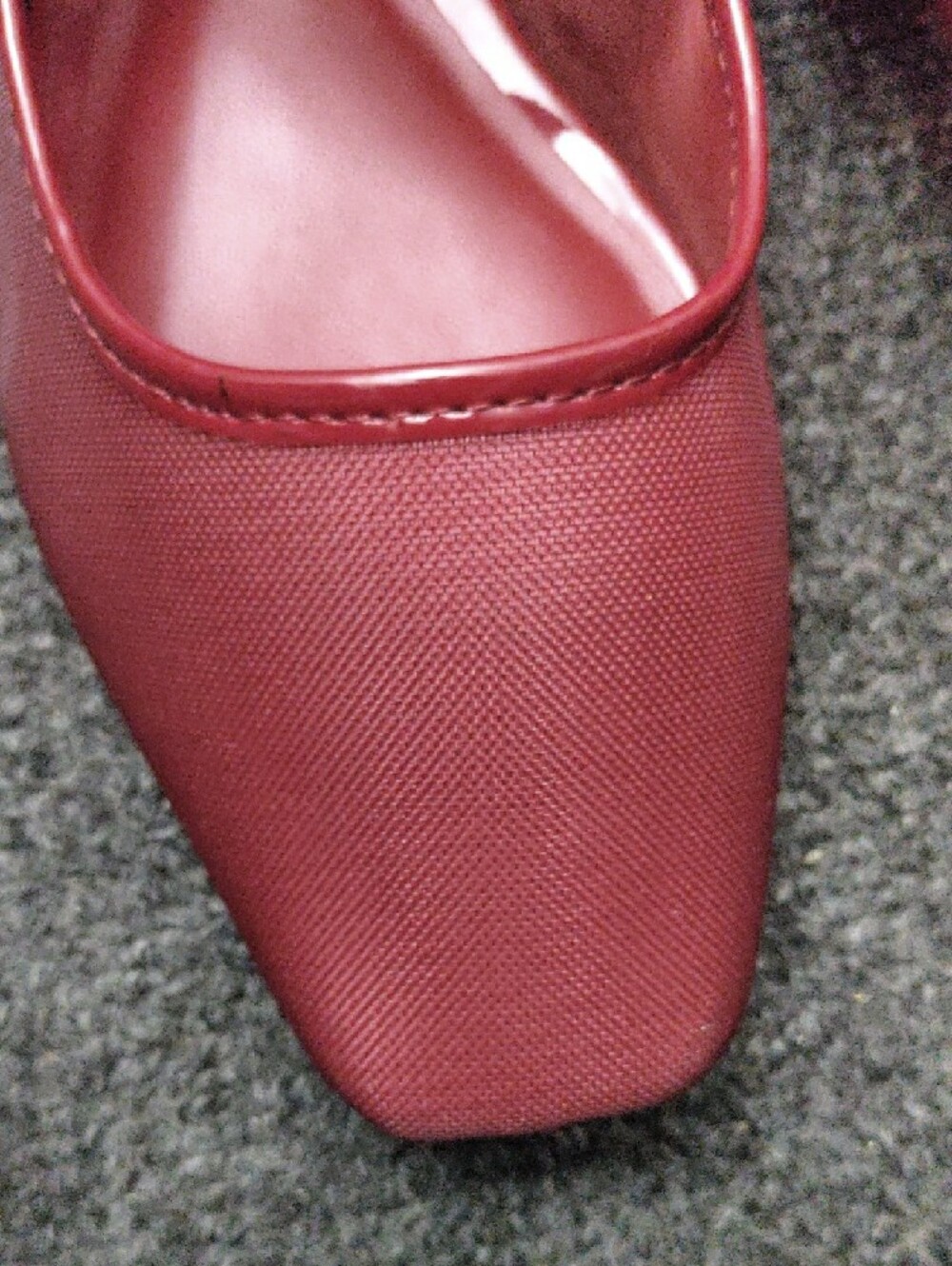 Steve Madden Women's Red Mesh Mary Jane Flats - Picture 2 of 10